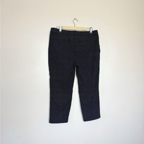 SALE! Black Old Navy Harper Polka Dot Cropped Trousers Size 12 EUC - Picture 2 of 6